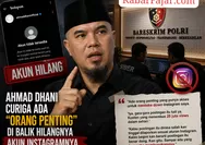 Akun Instagram Hilang Misterius, Ahmad Dhani Curiga Ada Orang Penting di Baliknya