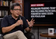 Rocky Gerung Soroti Nasib Perjanjian Prabowo-Trump, Sebut Bisa Picu Krisis Politik Baru