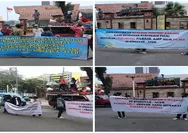 Puluhan Massa PPSJ Demo di Mabes Polri, Desak Bareskrim Tutup AMP Serafon Milik PT ALS