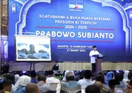 Saat Hadiri Silaturahmi dan Bukber Partai Demokrat, Prabowo Diberi Lukisan Tangan oleh SBY 