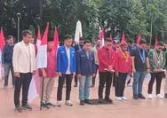 HUT RI ke 80, Cipayung Plus Bentangkan Bendera Merah Putih Sepanjang 80 Meter