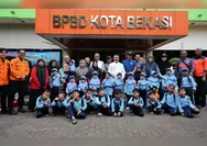 Wakil Wali Kota Bekasi Abdul Harris Bobihoe Sambut Hangat Kunjungan Murid-Murid TK ke Kantor BPBD