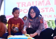 Tim Trauma Healing Ops Aman Nusa II Tinjau Posko Pengungsian di Kota Padang