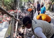 Gencarkan K3, Aparatur se Kecamatan  Babelan Bersihkan Sampah Liar 