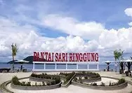 Pantai Sari Ringgung Di Lampung, Pesona Pasir Putih dan Masjid Terapung 