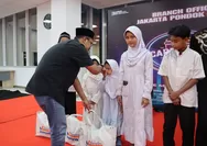 BRI Kancab Pondok Indah Salurkan Paket Sembako bagi Anak Yatim Binaan Masjid Jami Ar-Rahmah