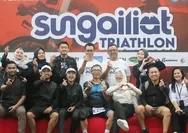 Ramaikan Event Sport Tourism, Dirut PosIND Ikut Jajal Sungailiat Triathlon 2024