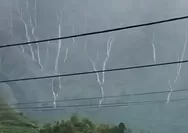 Beredar Penampakan Air Terjun Dadakan di Lereng Bukit Sembalun, Warga Kini Dibayangi Trauma Bencana yang Pernah Melanda di 2012