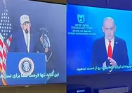 Geger! TV Nasional Iran Diretas, Muncul Pidato Trump dan Netanyahu Serukan Perlawanan