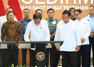 Menhan Prabowo Subianto Dampingi Presiden Jokowi Resmikan RS TNI Terbesar RI, Fasilitas 1.000 Bed dan 11 Ruang Operasi