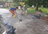 BanGub Sentuh Desa Tanah Abang Selatan PALI, Akses Mulus Ekonomi Warga Kian Tumbuh