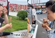 Sampai garuk-garuk jidat, begini reaksi spontan orang China saat pertama kali makan kue lapis khas Indonesia: Ini rasa apa?