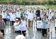 Wapres Gibran dan Gubernur Andra Soni Tanam Mangrove di Pesisir Mauk Kabupaten Tangerang
