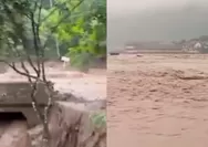  Video Amatir Rekam Detik-detik Sungai Cidadap Meluap, Terjang Perkampungan di Sukabumi