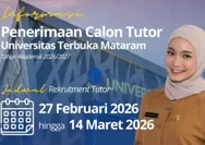 Rekrutmen Tutor Universitas Terbuka Mataram 2026/2027 Dibuka, Ini Syarat dan Cara Daftarnya