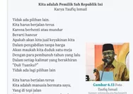 Analisis Puisi 'Kita adalah Pemilik Sah Republik Ini' Karya Taufiq Ismail! Kunci Jawaban Bahasa Indonesia Kelas 10, Mari Belajar Yuk