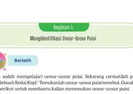 BELAJAR, Kunci Jawaban Bahasa Indonesia Kelas 8 Kurikulum Merdeka Halaman 144 Tabel 5.2 Unsur-unsur Puisi Pada Sebuah Kedai Kopi