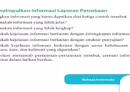 Kunci Jawaban Bahasa Indonesia Kelas 9 Kurikulum Merdeka Halaman 13 Tentang Menyimpulkan Informasi Laporan Percobaan