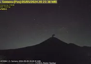 Gunung Semeru Kembali Erupsi Setinggi 1 Kilometer Minggu Malam