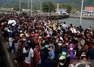 BNPB Larang 5.000 Korban Erupsi Gunung Ruang Tinggalkan Pengungsian