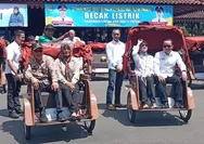 Sebanyak 280 pengemudi becak di Banyumas terima bantuan becak listrik dari Presiden Prabowo