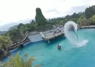 Lebaran Seru di Wisata Dusun Semilir: Hadirkan Spektakuler Flyboard Show