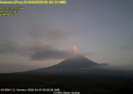 Dalam enam jam, Gunung Semeru alami 16 kali gempa letusan