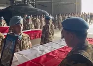 Tiga Prajurit TNI Gugur di Lebanon, Upacara Penghormatan Digelar di Beirut