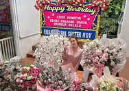 Momen Spesial: Ulang Tahun Stevy Agnecya yang Dipenuhi dengan Bunga-Bunga Indah