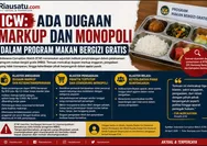 ICW: Ada Dugaan Markup dan Monopoli dalam Program Makan Bergizi Gratis