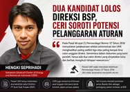 Hanya Dua Kandidat Lolos Direksi BSP, CERI: Seleksi Berpotensi Langgar Aturan