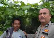 Dukung Ketahanan Pangan, Polsek Rumbai Barat Patroli dan Sambangi Petani
