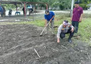 Cek Perkembangan Tanaman Jagung, Kanit Binmas Polsek Kunto Darussalam Dukung Program Swasembada Pangan