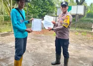 Polsek Batu Hampar Gencar Cegah Karhutla, Sosialisasikan Maklumat Kapolda dah Forkopimda Riau