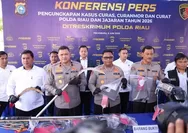 Polda Riau dan Polres Jajaran Ungkap 1.333 Kasus Kejahatan Jalanan, 525 Tersangka Ditangkap