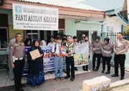 Jelang HUT Bhayangkara, Satlantas Polresta Pekanbaru Salurkan Bantuan Panti Asuhan Amanah