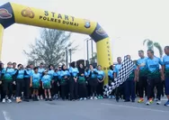 Sambut HUT Bhayangkara ke-80, Polres Dumai Gelar Fun Run Road to Riau Bhayangkara Run 2026, Berlangsung Meriah