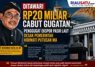 Ditawari Rp20 Miliar Cabut Gugatan, Penggugat Ekspor Pasir Laut Desak Pemerintah Hormati Putusan MA