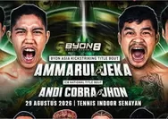 Hasil Lengkap BYON Combat Showbiz 8: Ammarul Shafiq Kalahkan Jeka Saragih, Wong Jhonson Rebut Sabuk ICB