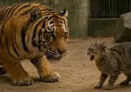 Benarkah Harimau Takut Kucing? Fakta Ilmiah di Balik Mitos yang Ramai di Medsos