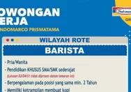 Lowongan Kerja Indomaret Group di Pulau Rote, Cari Barista Berpengalaman Minimal 2 Tahun