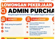 BW Group Buka Lowongan Admin Purchasing di Wijaya Swalayan Soe NTT, Cek Syaratnya