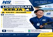 Masih fresh! Loker  di Ruteng Manggarai, CV Karya Sejahtera Cari Sales, Minimal SMA/SMK