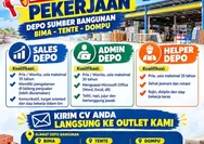 Kesempatan Emas Karier! Depo Sumber Bangunan Buka Lowongan Kerja di Bima, Tente, dan Dompu