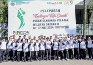 Pj Wali Kota Dicky Saromi Lepas Kontingen Popwilda II Jawa Barat Kota Cimahi 2024 