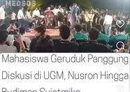 Diskusi Yang Menghadirkan Budiman Sudjatmiko di UGM Terhenti Setelah Digeruduk Mahasiswa
