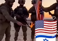 Tentara Israel Membakar Bendera Amerika setelah Presiden Donald Trump Berdamai dengan Iran