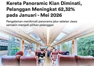 Pelanggan Kereta Wisata Panoramic Naik 60-an Persen