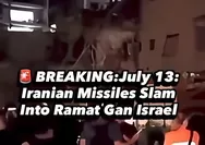 Dua Orang Tewas Ketika Rudal Iran Mengenai Gedung Hunian di Tel Aviv Israel