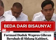 Netizen Menyoroti Formasi Duduk Wapres Gibran yang Tidak Lagi di Samping Presden Prabowo Subianto